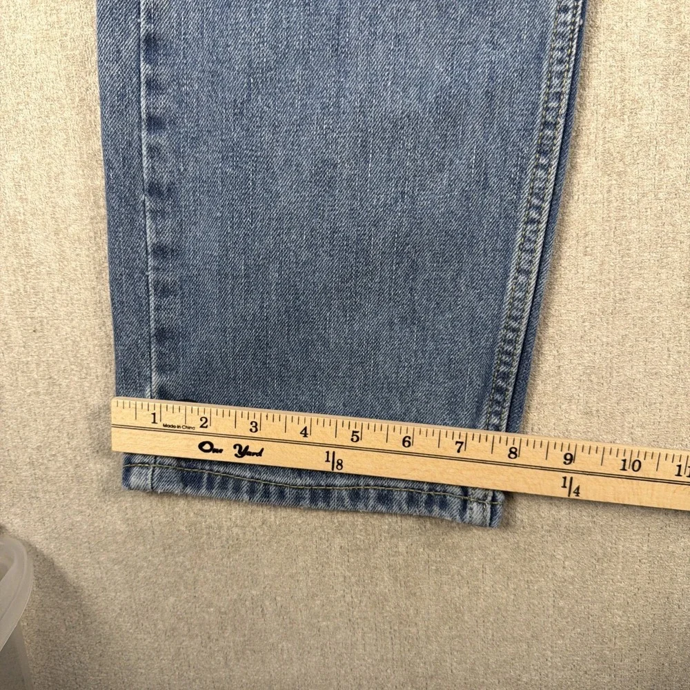 Levis 505 Jeans Mens 34x32 Denim Regular Fit Straight Leg Medium‎ Wash Stretch